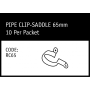 Marley Pipe Clip Saddle Aluminium 65mm - RC65